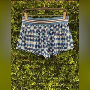 Free People Movement Blue Patterned Women's Shorts Size Small